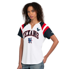Houston Texans Starter Women's Game On Notch Neck T-Shirt - White for sale