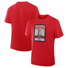 Florida Panthers 2025 Stanley Cup Champions Banner Raising T-Shirt Red