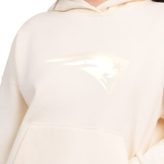 New England Patriots Starter Women's Pastel Relaxed Travel Hoodie - Cream sale