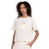 Detroit Lions Starter Women's Pastel Travel Boxy Cropped T-Shirt - Cream for sale