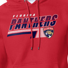 Florida Panthers Starter Logo Push Fleece Hoodie Red