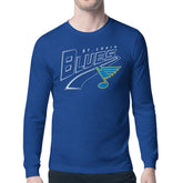 St. Louis Blues Starter Modern Tailsweep Long Sleeve T-Shirt Blue