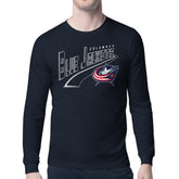 Columbus Blue Jackets Starter Modern Tailsweep Long Sleeve T-Shirt Navy