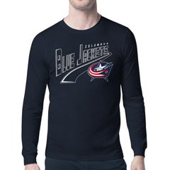 Columbus Blue Jackets Starter Modern Tailsweep Long Sleeve T-Shirt Navy