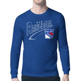 New York Rangers Starter Modern Tailsweep Long Sleeve T-Shirt Blue