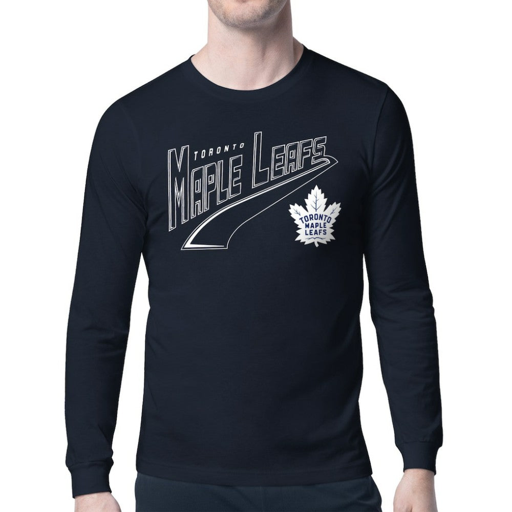 Toronto Maple Leafs Starter Modern Tailsweep Long Sleeve T-Shirt Blue