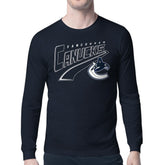Vancouver Canucks Starter Modern Tailsweep Long Sleeve T-Shirt Blue