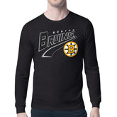 Boston Bruins Starter Modern Tailsweep Long Sleeve T-Shirt Black