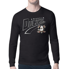 Anaheim Ducks Starter Modern Tailsweep Long Sleeve T-Shirt Black