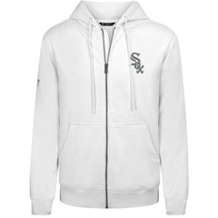 Chicago White Sox Levelwear Podium Chenille Logo Full-Zip Hoodie - White