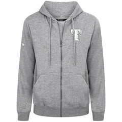 Texas Rangers Levelwear Podium Banner Arch Full-Zip Hoodie - Heather Gray