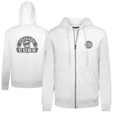 Chicago Cubs Levelwear Podium Banner Arch Full-Zip Hoodie - White