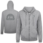 Pittsburgh Pirates Levelwear Podium Banner Arch Full-Zip Hoodie - Heather Gray