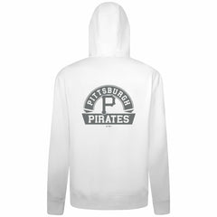 Pittsburgh Pirates Levelwear Podium Banner Arch Full-Zip Hoodie - White
