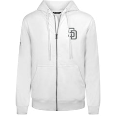 San Diego Padres Levelwear Podium Banner Arch Full-Zip Hoodie - White