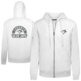 Toronto Blue Jays Levelwear Podium Banner Arch Full-Zip Hoodie - White