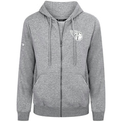 Cleveland Guardians Levelwear Podium Banner Arch Full-Zip Hoodie - Heather Gray