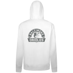 Baltimore Orioles Levelwear Podium Banner Arch Full-Zip Hoodie - White