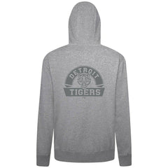 Detroit Tigers Levelwear Podium Banner Arch Full-Zip Hoodie - Heather Gray