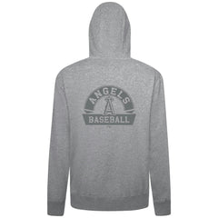 Los Angeles Angels Levelwear Podium Banner Arch Full-Zip Hoodie - Heather Gray