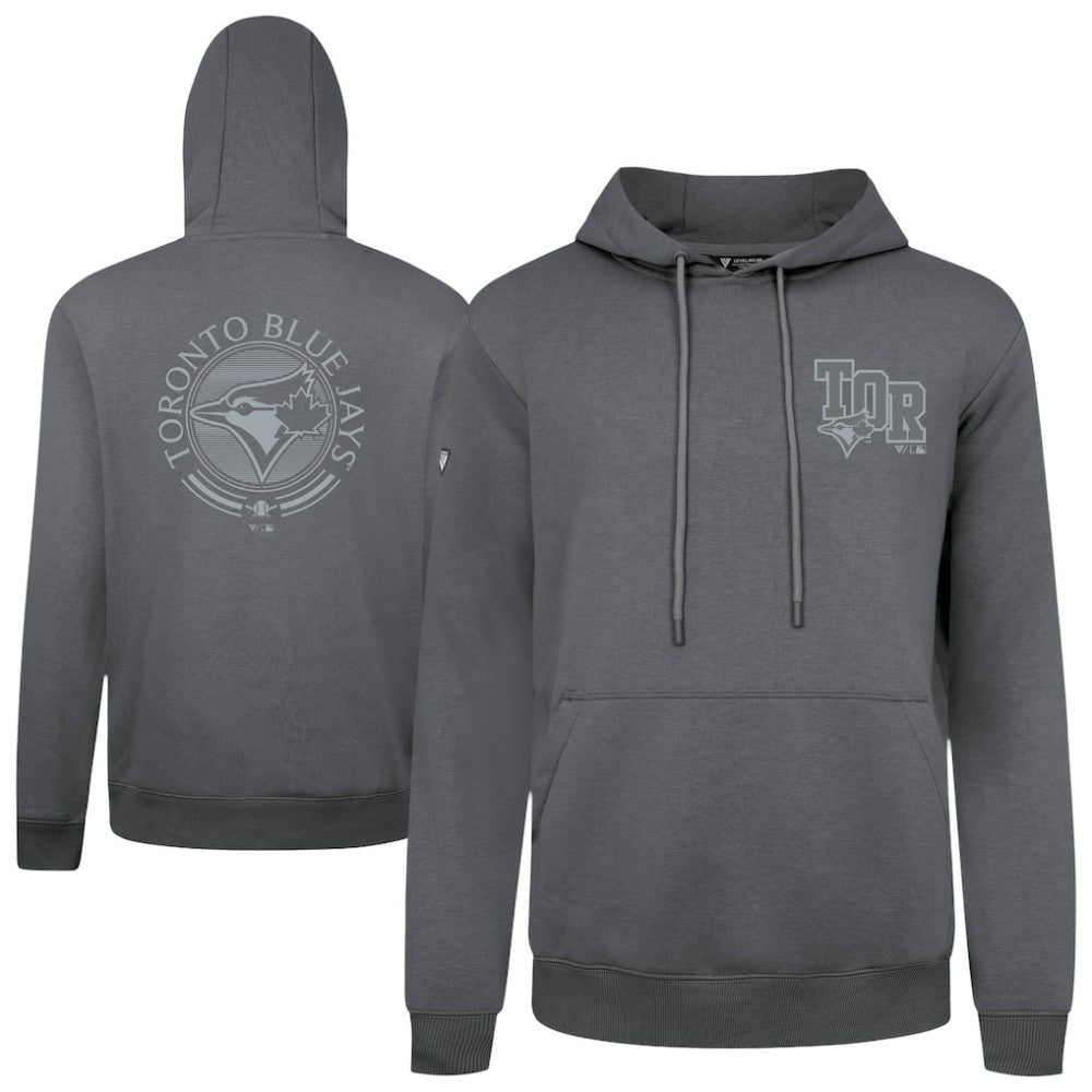 Toronto Blue Jays Levelwear Podium Valiant Hoodie - Gray