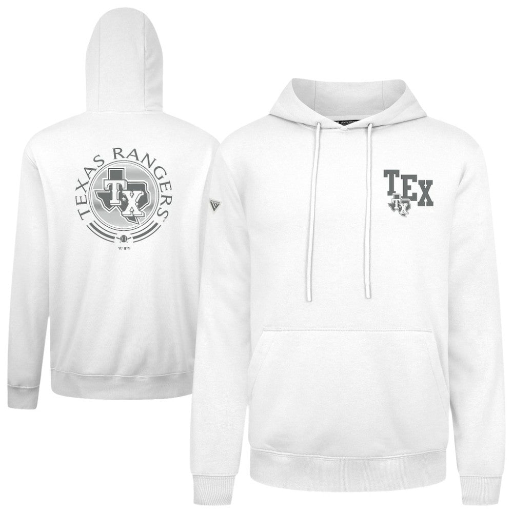 Texas Rangers Levelwear Podium Grain Hoodie - White