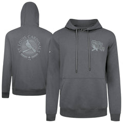 St. Louis Cardinals Levelwear Podium Grain Hoodie - Gray