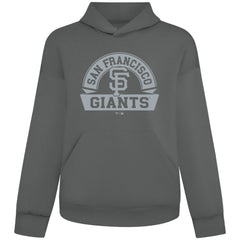 San Francisco Giants Levelwear Luxe Signature Banner Arch Tri-Blend Hoodie - Gray