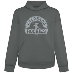 Colorado Rockies Levelwear Luxe Signature Banner Arch Tri-Blend Hoodie - Gray