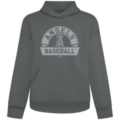 Los Angeles Angels Levelwear Luxe Signature Banner Arch Tri-Blend Hoodie - Gray