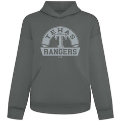 Texas Rangers Levelwear Luxe Signature Banner Arch Tri-Blend Hoodie - Gray