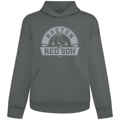 Boston Red Sox Levelwear Luxe Signature Banner Arch Tri-Blend Hoodie - Gray