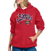 Florida Panthers Starter Women's Fireworks Fleece Hoodie Red