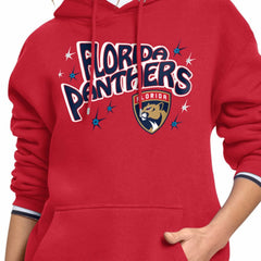 Florida Panthers Starter Women's Fireworks Fleece Hoodie Red