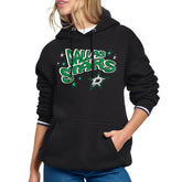 Dallas Stars Starter Women's Fireworks Fleece Hoodie Black