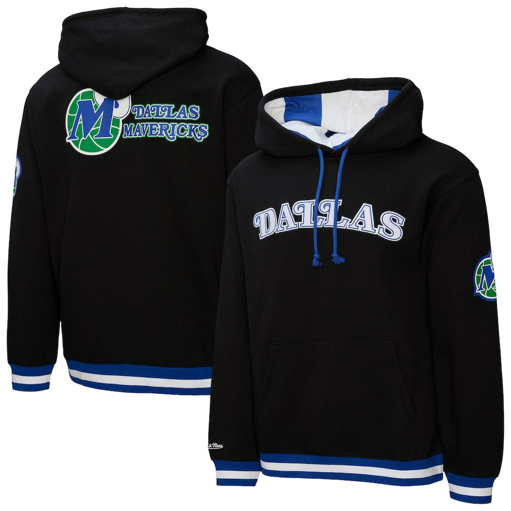 Dallas Mavericks Hardwood Classics Nights Playmaker Fleece Hoodie sale - Black | Mitchell & Ness discount