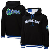Dallas Mavericks Hardwood Classics Nights Playmaker Fleece Hoodie sale - Black | Mitchell & Ness discount