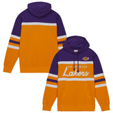 Los Angeles Lakers Head Coach Hoodie - Gold/Purple | Mitchell & Ness on sale