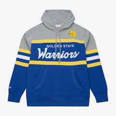 Golden State Warriors Head Coach Hoodie sale - Royal/Gray | Mitchell & Ness for sale