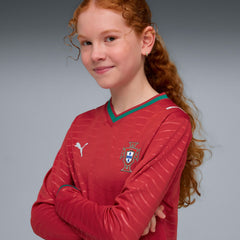 Portugal National Team Youth 2026 Home Replica Long Sleeve Jersey - Red | Puma for sale