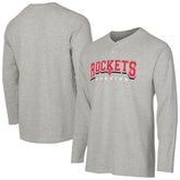 Houston Rockets Concepts Sport Hawthorn Thermal Knit Long Sleeve Henley T-Shirt - Gray cheap