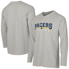 Indiana Pacers Concepts Sport Hawthorn Thermal Knit Long Sleeve Henley T-Shirt - Gray sale