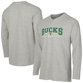 Milwaukee Bucks Concepts Sport Hawthorn Thermal Knit Long Sleeve Henley T-Shirt - Gray for sale