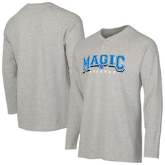 Orlando Magic Concepts Sport Hawthorn Thermal Knit Long Sleeve Henley T-Shirt - Gray discount