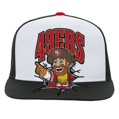 San Francisco 49ers Youth Team Mascot Snapback Hat - White outlet