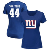Cam Skattebo New York Giants Women's Plus Size Name & Number Scoop Neck T-Shirt - Royal outlet