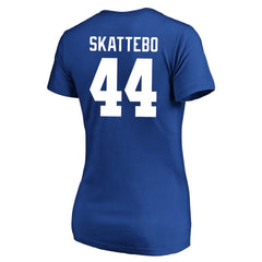 Cam Skattebo New York Giants Women's Plus Size Name & Number Scoop Neck T-Shirt - Royal outlet