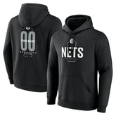 Brooklyn Nets Center Court Name & Number Custom Hoodie - Black on sale