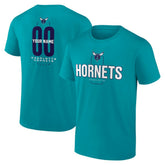 Charlotte Hornets Center Court Name & Number Custom T-Shirt - Teal sale