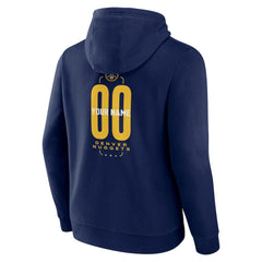 Denver Nuggets Center Court Name & Number Custom Hoodie sale - Navy on sale